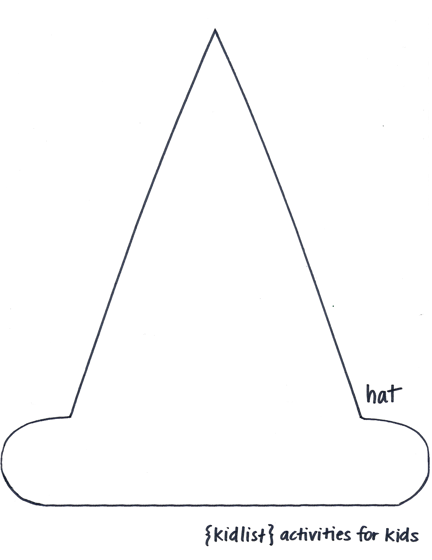 Printable Witch Hat Pattern